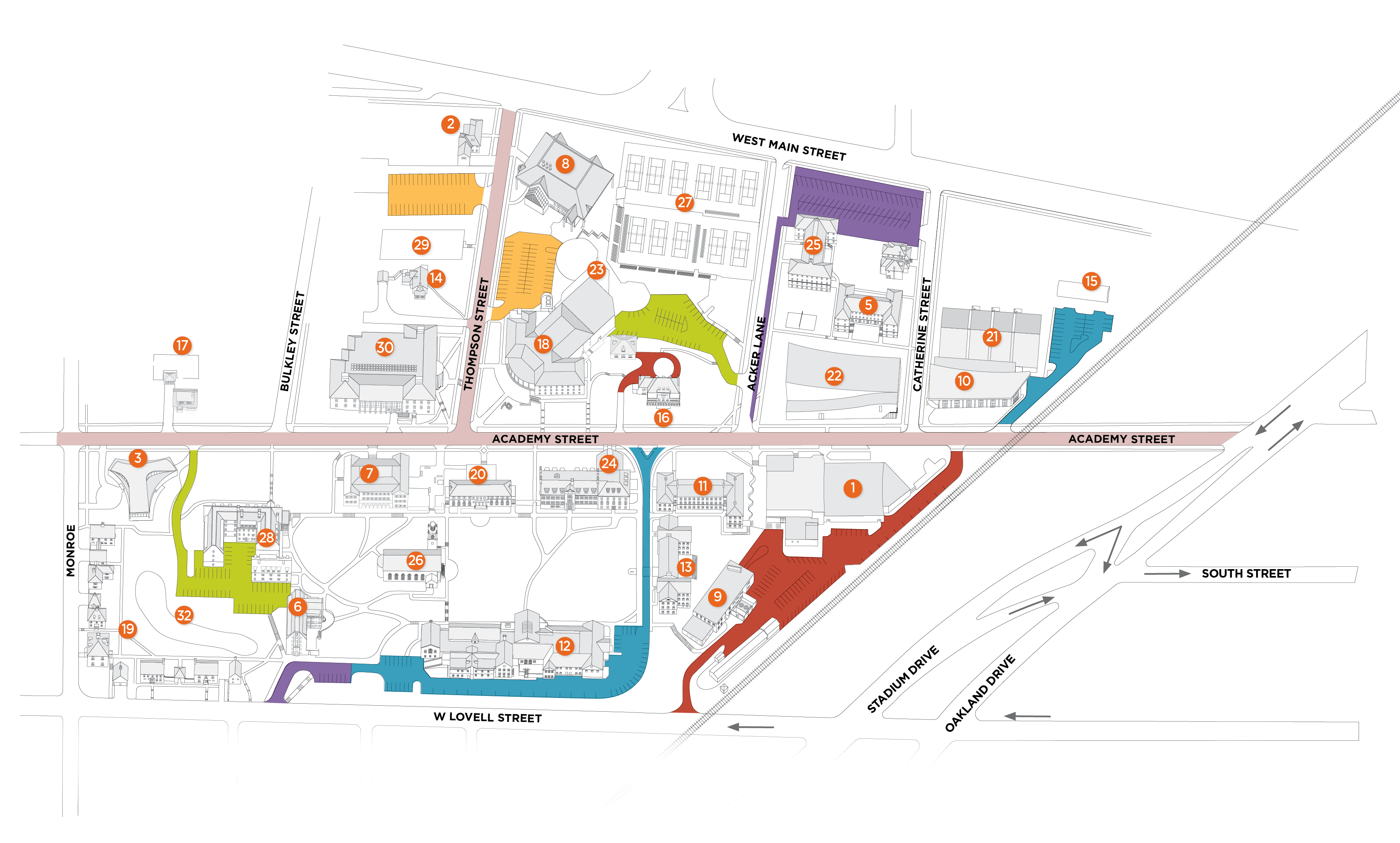 Campus Map for Kalamazoo College About Kalamazoo College