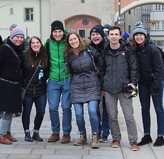 Students studying abroad in Erlangen, Germany