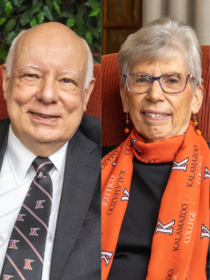 Distinguished Service Award Winners - David '70 and Susan '70 Thoms.