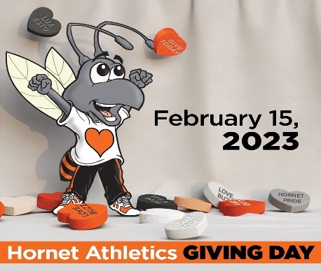 Hornet Athletics Giving Day. February 15, 2023