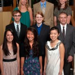 Heyl Scholars 2012 2012 Heyl Scholars. Front row, from left, Kelsey Lankford, Kalamazoo Central; HS Yu-Chyn Chiang, Kalamazoo Central HS; Aya Abe, Loy Norrix HS. Middle row, from left, Riley Lundquist, Portage Northern HS; Sarah Manski, Vicksburg HS; Kyle Sunden, Gull Lake HS; Back row, from left, Paige Maguire, Kalamazoo Central HS; Robert Hudson, Loy Norrix HS; Reid Blanchett, Vicksburg HS. Copyright Anthony Dugal Photography