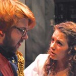 Dream Play Alexander Ross ’17 plays the Officer and Emma Franzel ’17 the Daughter in the Festival Playhouse production of August Strindberg''s A Dream Play
