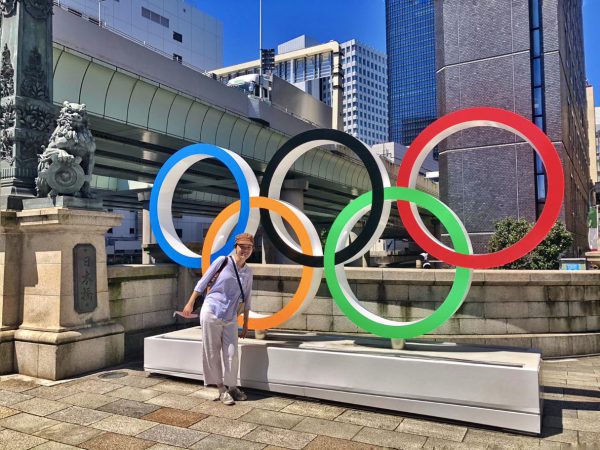 Uyen Trinh Next to the Olympics Rings