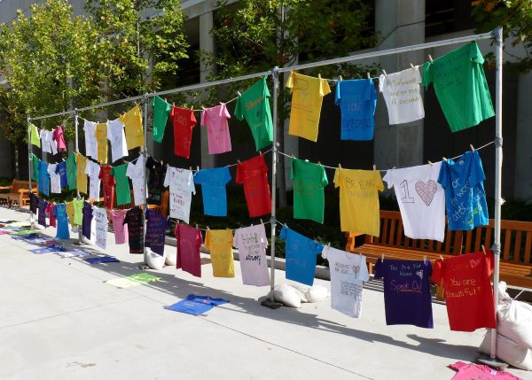 Clothesline Project for National Denim Day