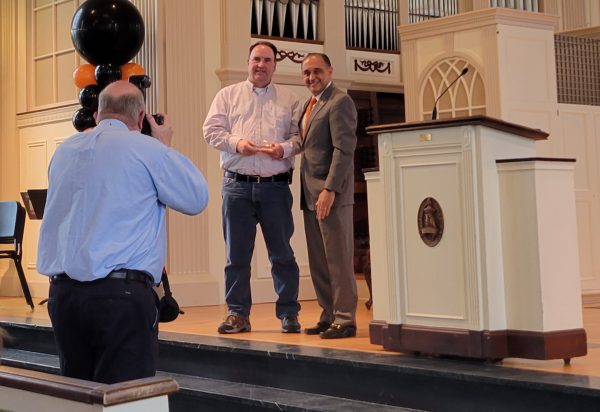 President Jorge G. Gonzalez and Tom Massura at Founders Day