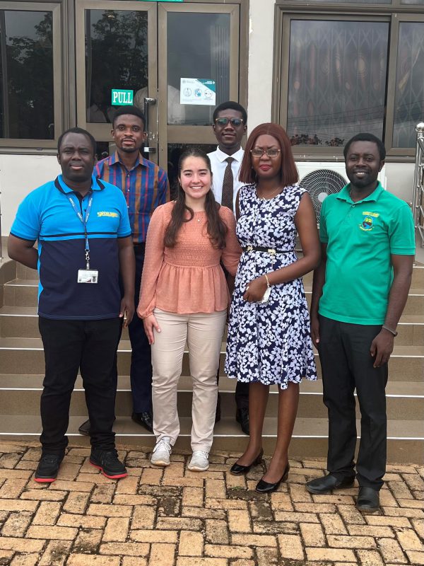 Rachel Kramer with NeTroDis Research team at the University of Energy and Natural Resources