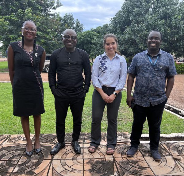 Ankrah and Otabil introduce Kramer to UENR’s Dean of Science at UENR, Professor SF Gyasi