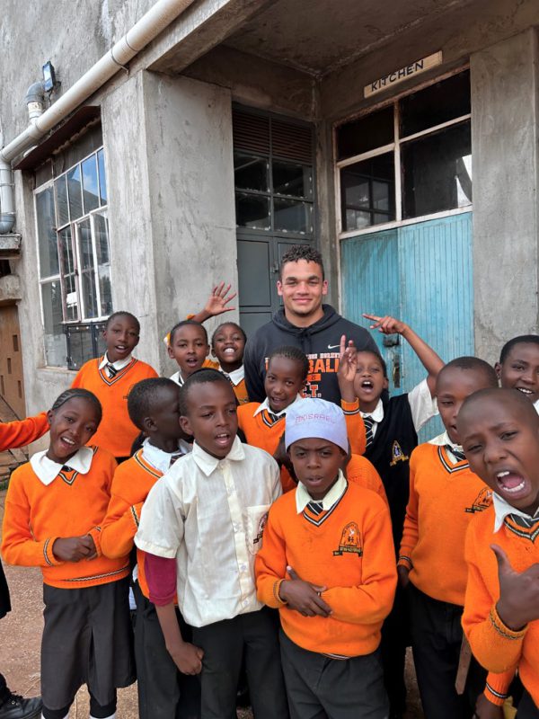 Adam Stapleton Teaching Flag Football in Kenya