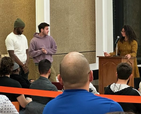 Quincy Isaiah, Adam Edery and Emily Williams attend the "Grassland" screening