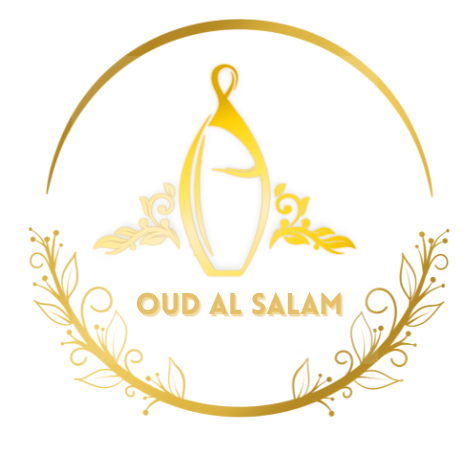 Logo for Darsalam Amir's fragrance business says Oud Al Salam