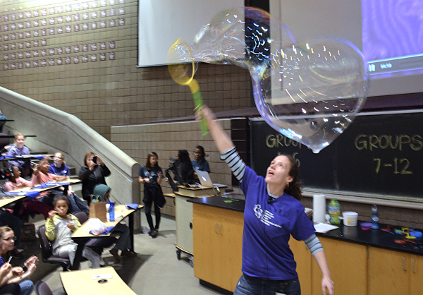 Kitchen Lecture speaker Sarah Koch discusses Spot It math game
