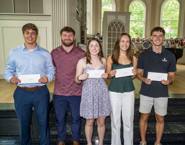 Five students receive awards