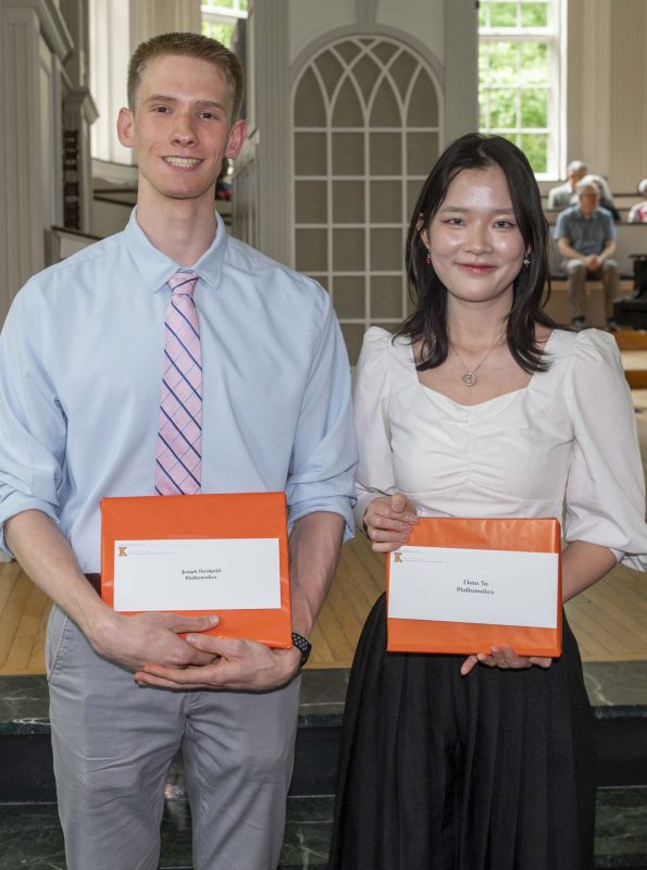 Two students receive awards
