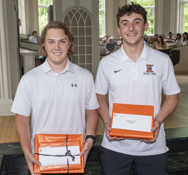 Two students receive senior awards