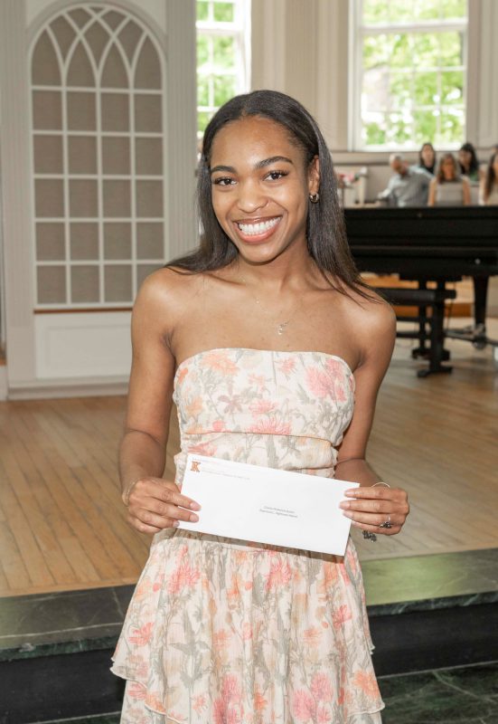 Student receives award
