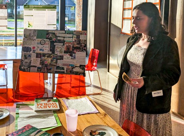 Tali Deaner presents her food justice research at the 2025 Sustainability SIP Symposium