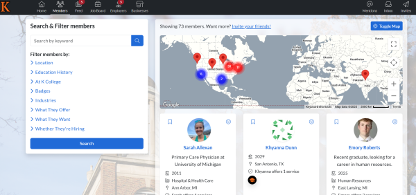 KConnect Screenshot shows connections and where they're from