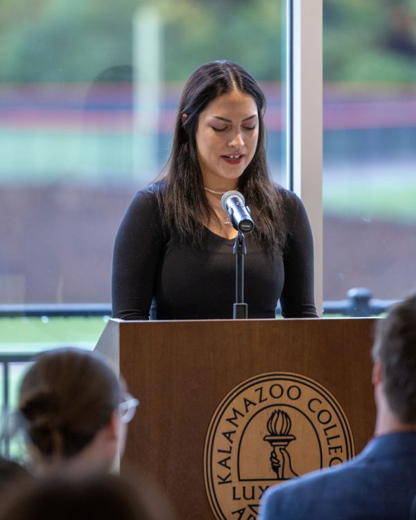Melissa Preston speaks at the 2025 Community Breakfast