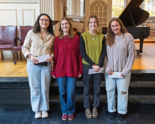 Four students at Honors Convocation