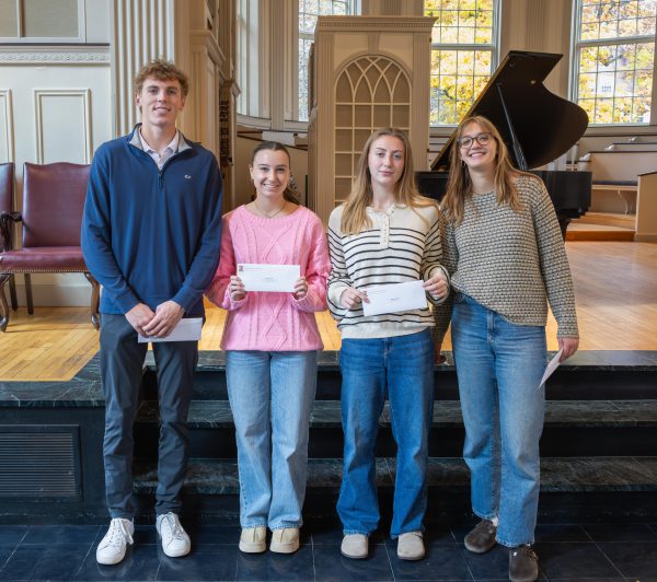 Four students at Honors Day Convocation