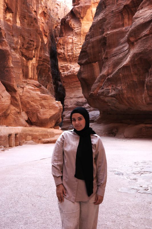 Harper Schrader on study abroad in Jordan near the ancient city of Petra