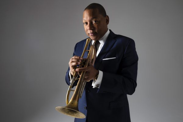 Wynton Marsalis with his trumpet