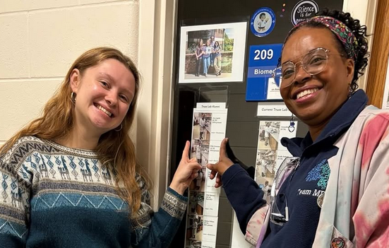 Regina Stevens-Truss with former student