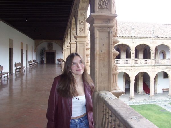 Ella MIller in Salamanca, Spain, before studying court rulings
