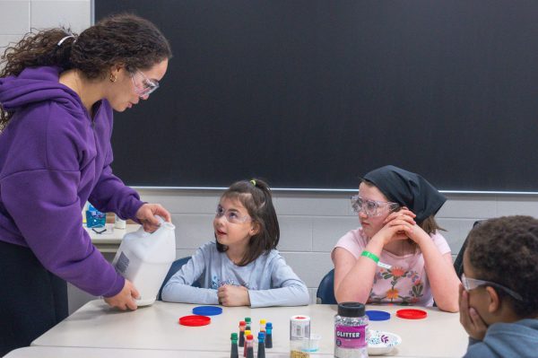 Sisters in Science experiment