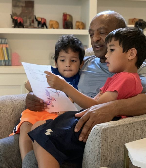 Ahmed Hussen with his grandchildren