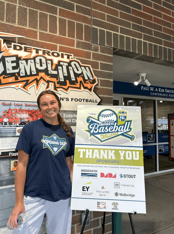 Savannah Chapie during her Police Athletic League Internship