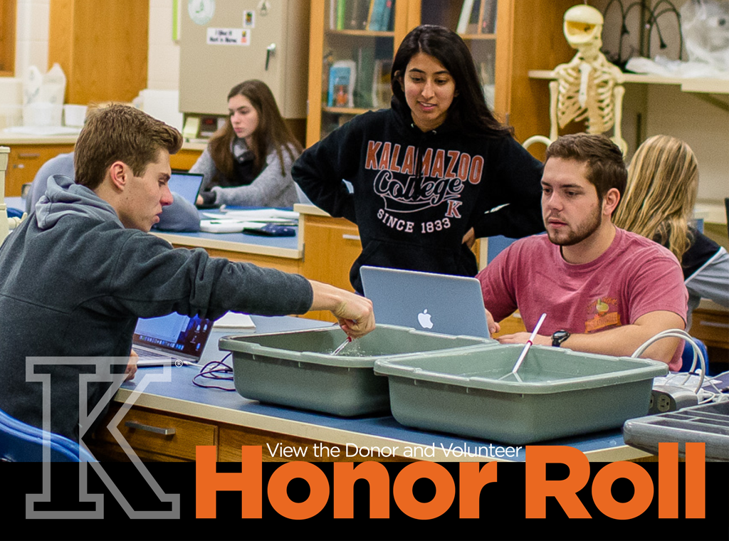 Students in a science lab.