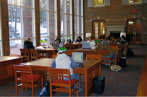 Reading Room at Kalamazoo College Upjohn Library Commons