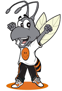 Buzz the mascot celebrates Tuition Freedom Day