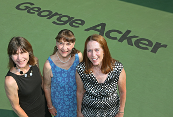 Gigi Acker, Nancy Acker and Judy Acker-Smith at George Acker Court