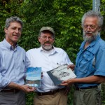 Three Friends Talking: (l-r) Kim Chapman, Jim Armstrong, and Lad Hanka