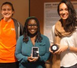 K students Natalie Davenport '16, Octavia Smith '18 and Melany Diaz ’16
