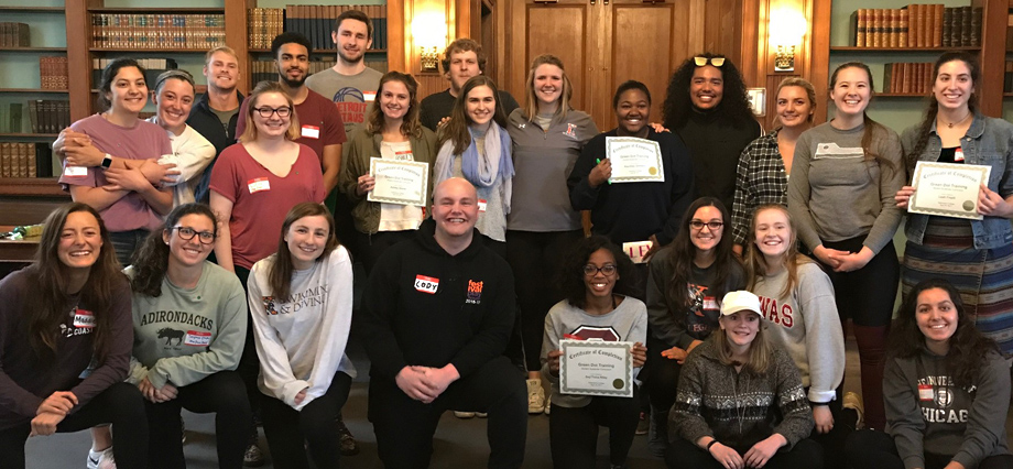 Kalamazoo College Students Complete Green Dot Training