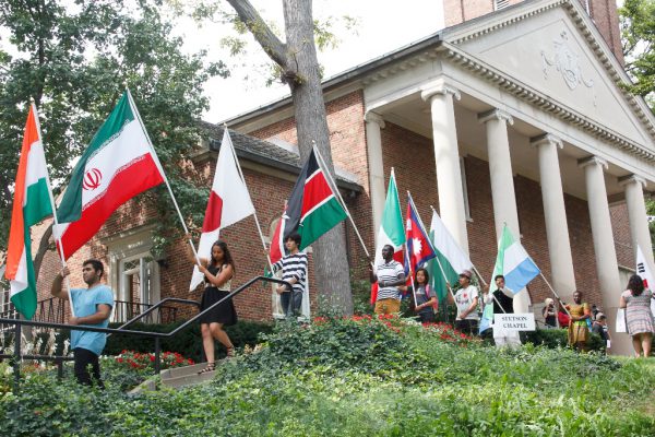 Convocation International Flag Ceremony at Kalamazoo College