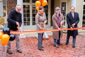 Four Administrators Conduct Ribbon-Cutting Ceremony