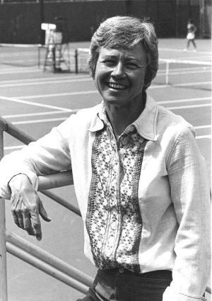 Legacy Tish Loveless at a tennis court