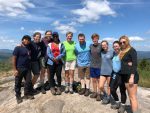 8 students and 2 administrators participating in the LandSea outdoor orientation program
