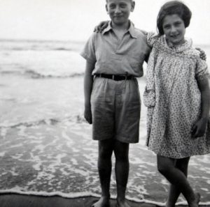 Holocaust Survivor Irene Butter and Her Brother as Children