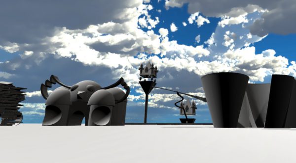 Buildings developed through virtual reality