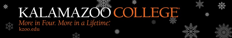 Happy Holidays from Kalamazoo College 2019 banner