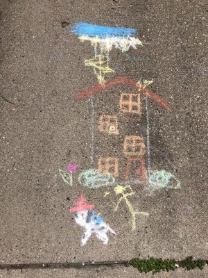 Sidewalk Chalk Art in the Co-Authorship Program