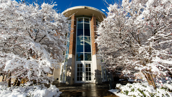 Upjohn Library Commons in Winter for Top Liberal Arts Institutions