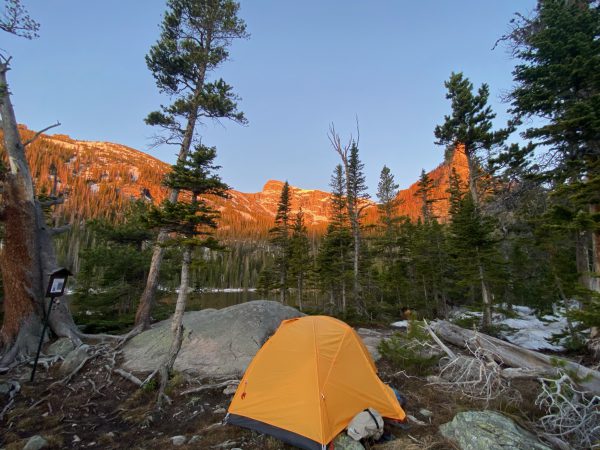 Campsite at Rocky Mountain National Park