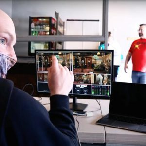 Cody Colvin edits video for streaming