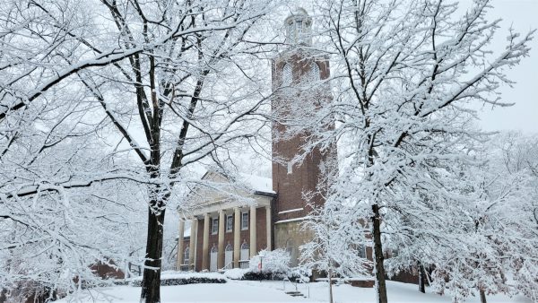 Stetson Chapel in winter 2023